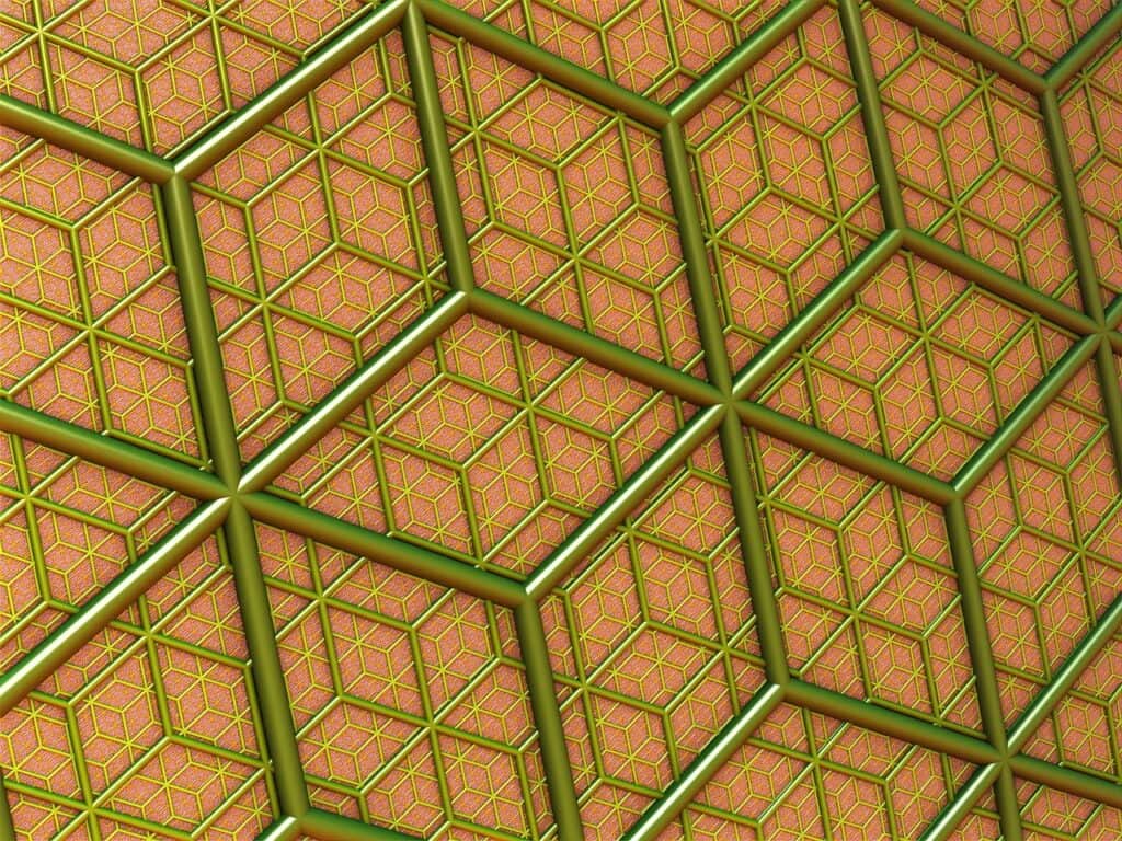 cube, cubic, grid